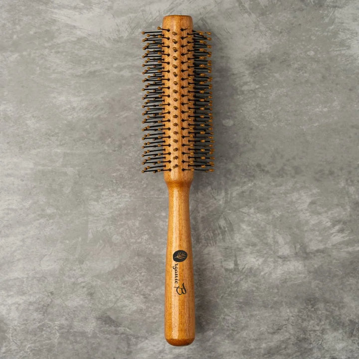 Organic B Wooden Hair Roller Brush| Nylon Droplet Bristles