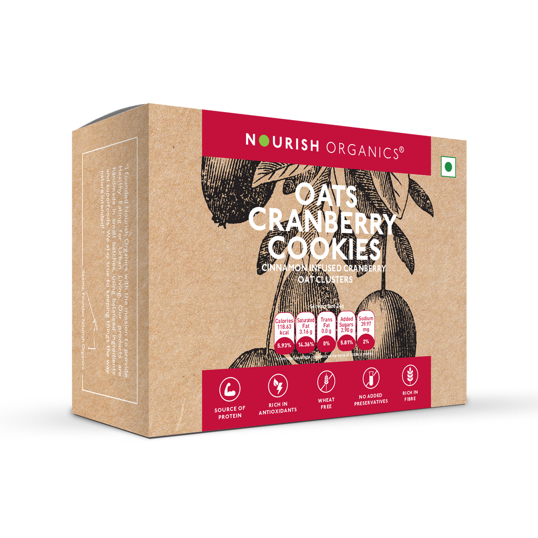NOURISH ORGANICS Oats Cranberry Cookies