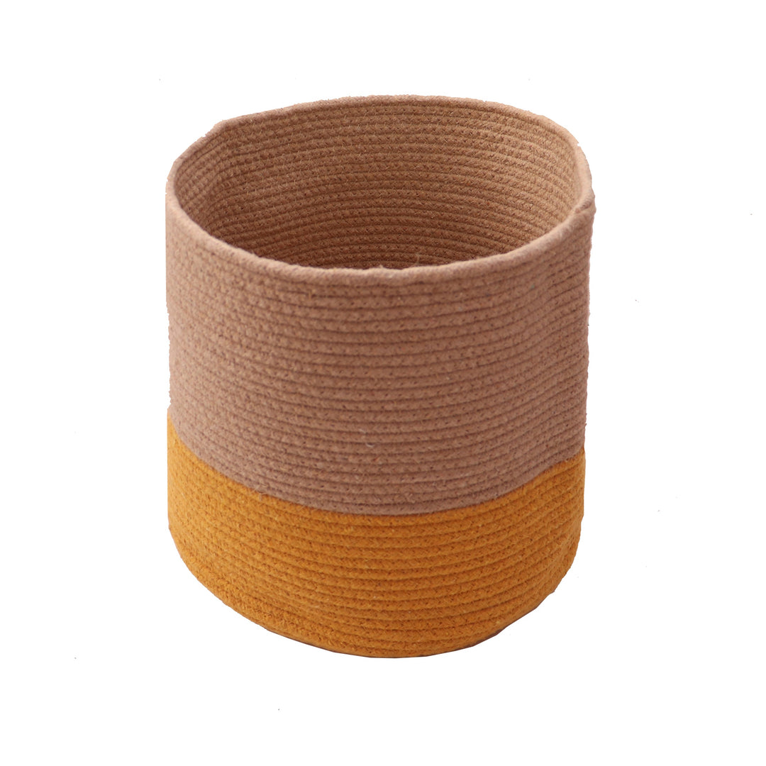Dual tone Jute Baskets (Yellow)