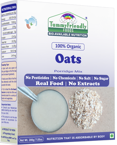Organic Oats Porridge Mix | No Chemicals | 7 months and up | 200g each (Pack of 2)