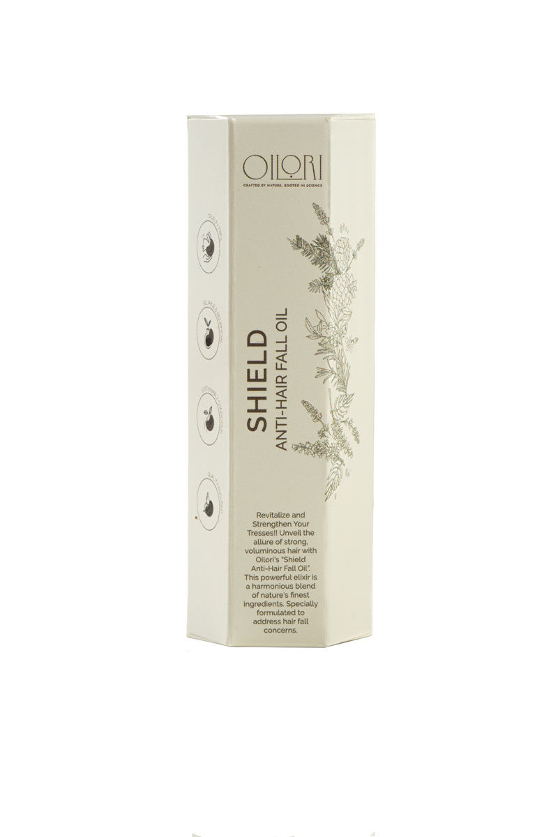 Oilori Shield Anti-Hair Fall Oil – natural botanical anti hair fall solution.