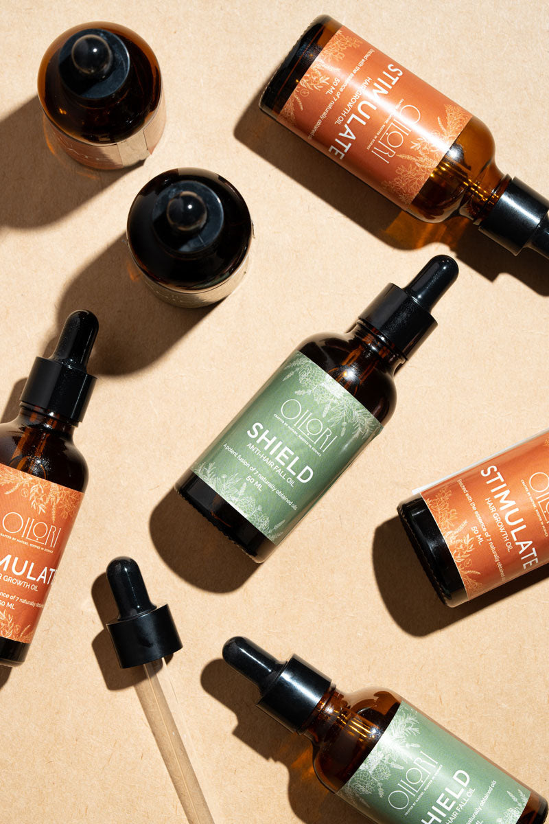 “Shield Anti Hair Fall Oil – natural blend of 7 botanical oils”