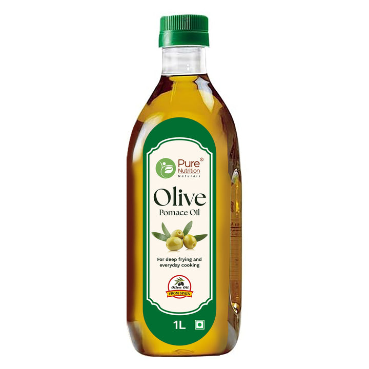 Pomace Olive Oil – Ideal for Indian Cooking & Deep Frying | Low in Saturated Fat - 1 ltr