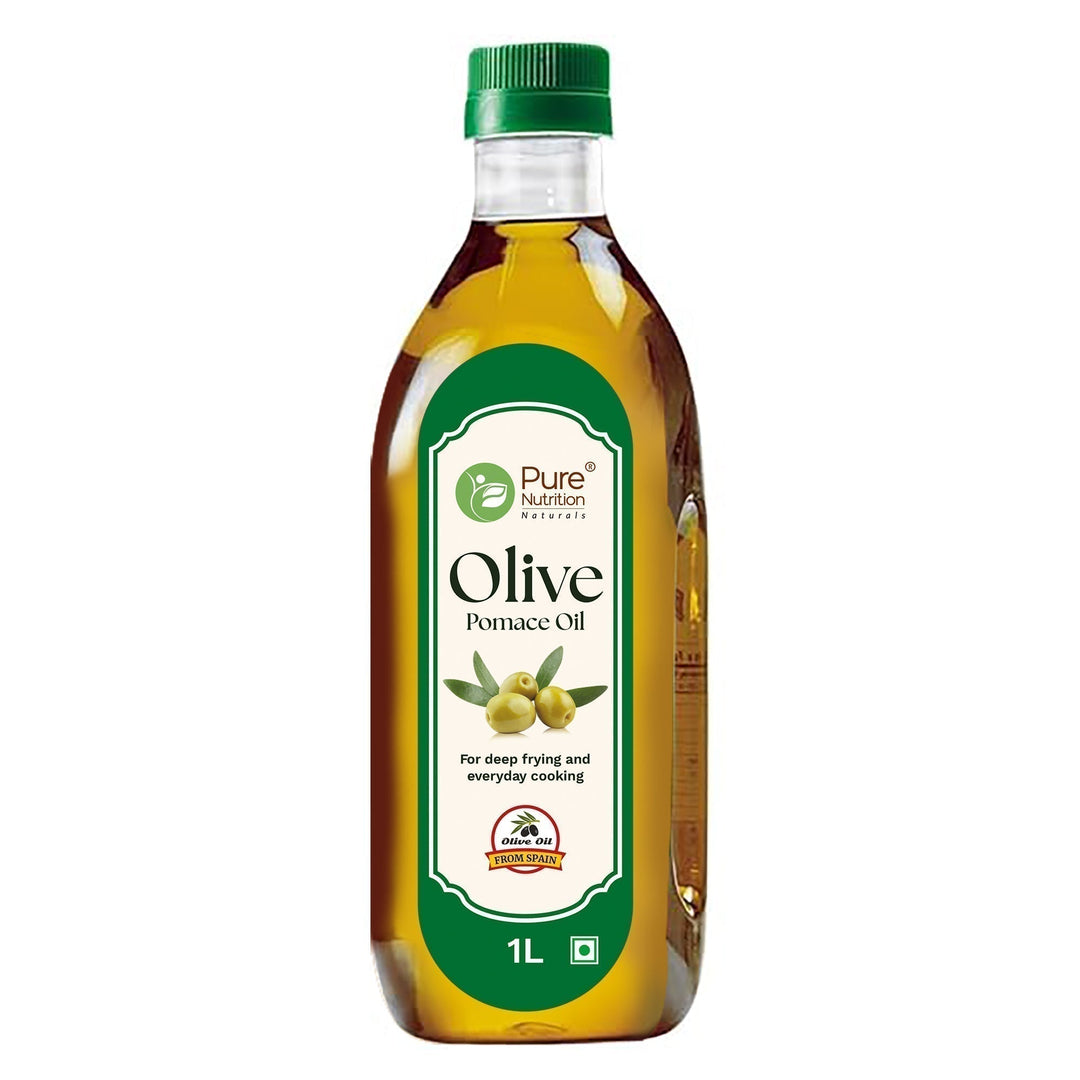 Pomace Olive Oil – Ideal for Indian Cooking & Deep Frying | Low in Saturated Fat - 1 ltr