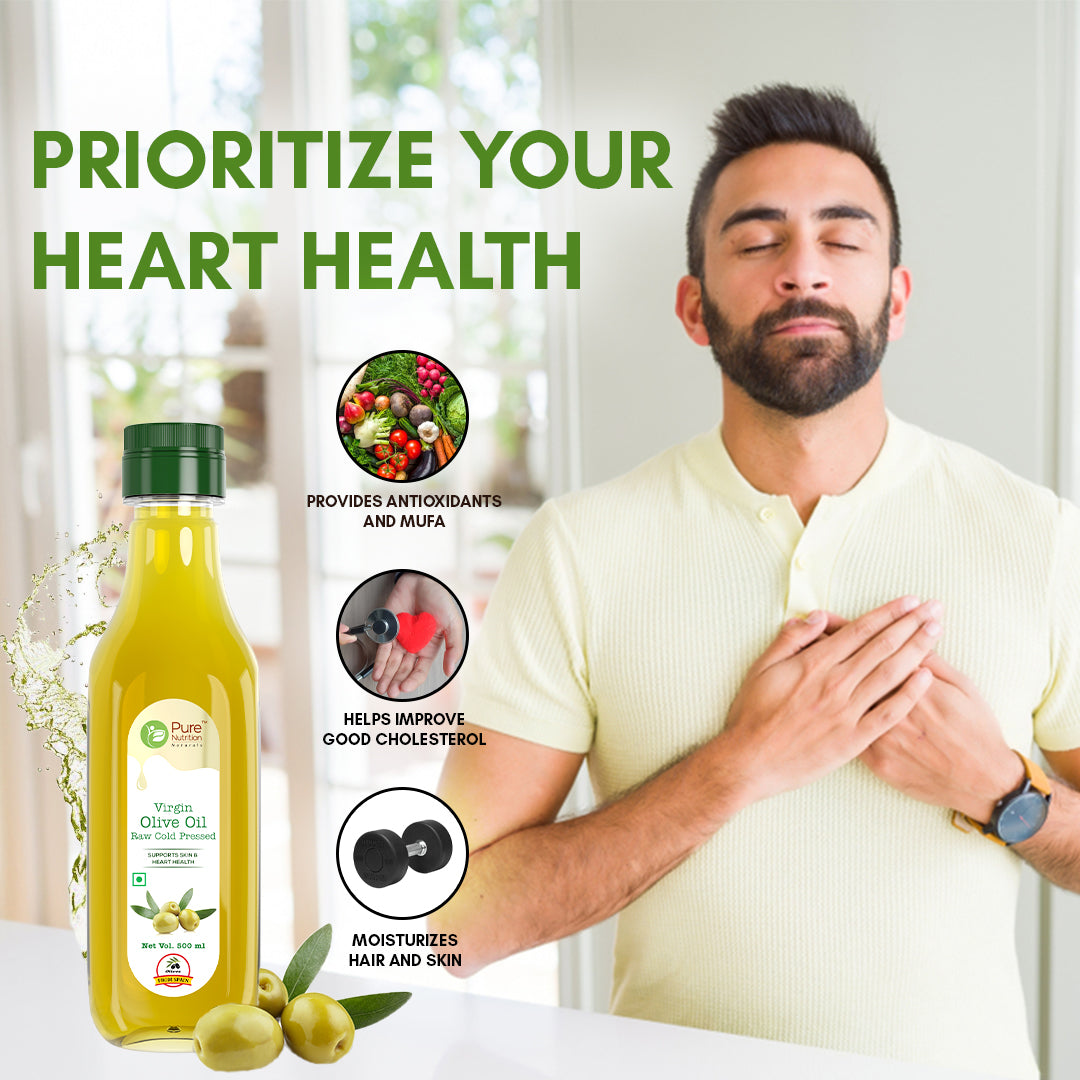 Virgin Olive Oil 500ml | Cold Pressed, 100% Pure & Unrefined
