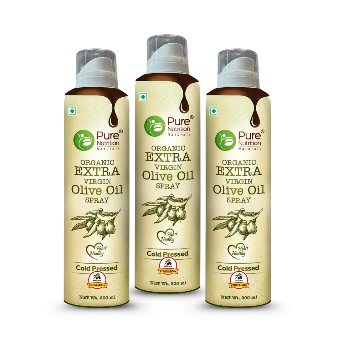 Olive Oil Cooking Spray 200ml | 100% Organic, Extra Virgin, Cold Pressed | Ideal for Cooking, Baking, Dressing, and Massage