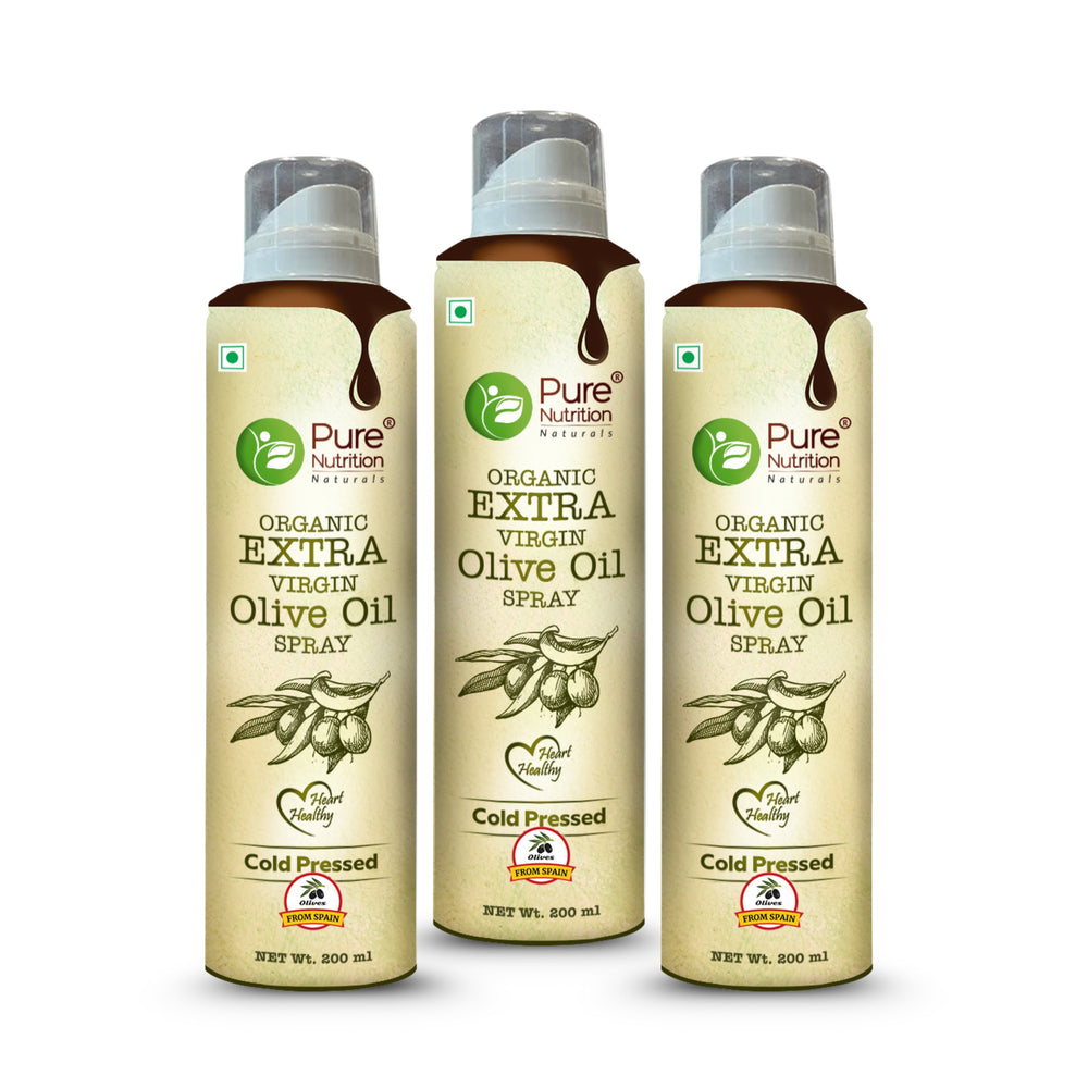 Olive Oil Cooking Spray 200ml | 100% Organic, Extra Virgin, Cold Pressed | Ideal for Cooking, Baking, Dressing, and Massage
