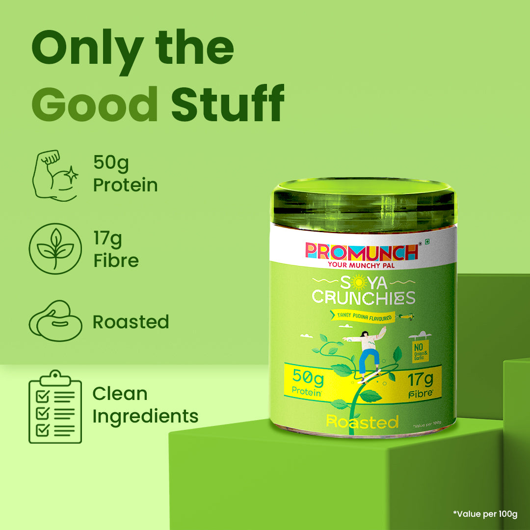 Tangy Pudina Protein Crunchies 150gm