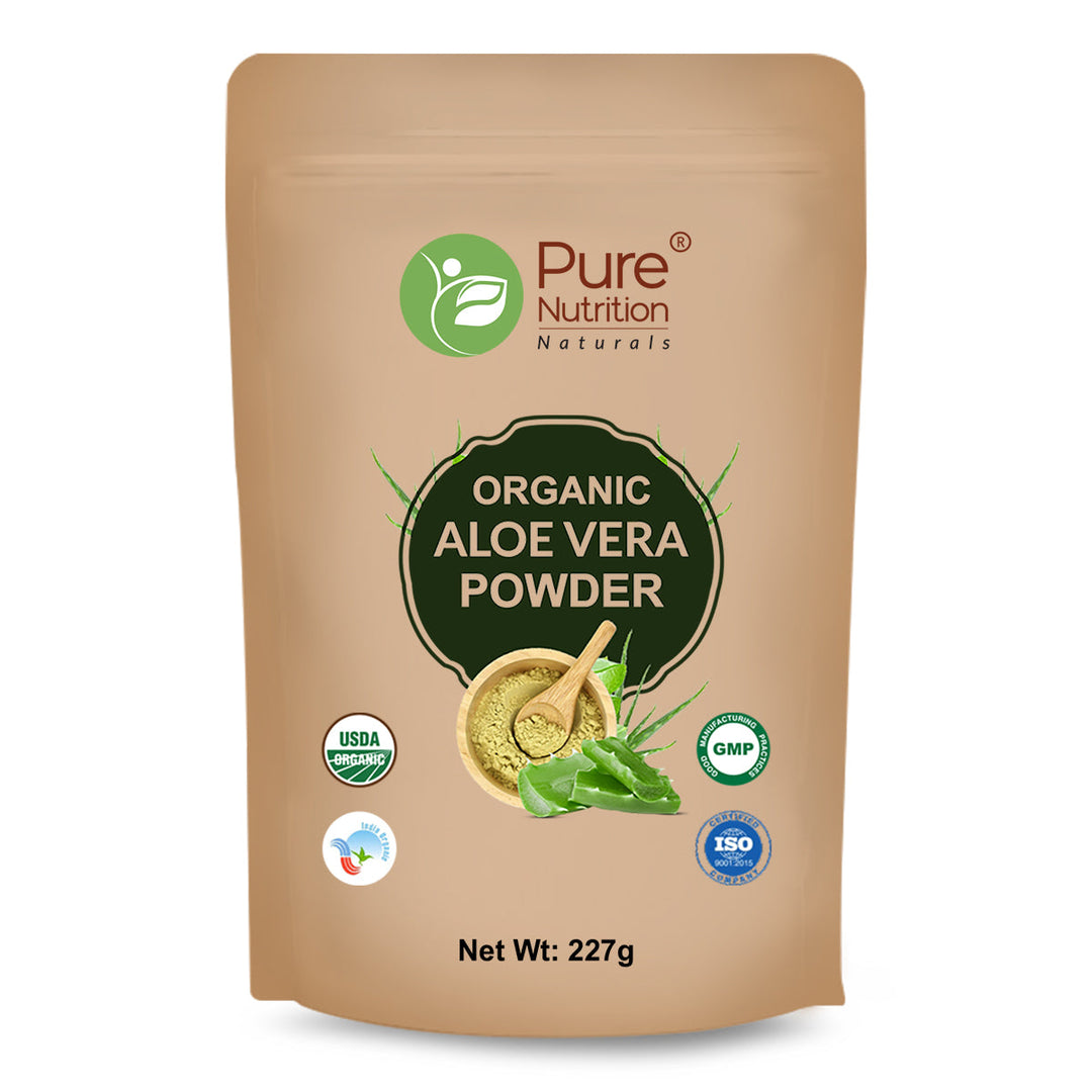 Pure Nutrition Organic Aloe Vera Powder - 227g | For Skin Health, Digestion & Hydration