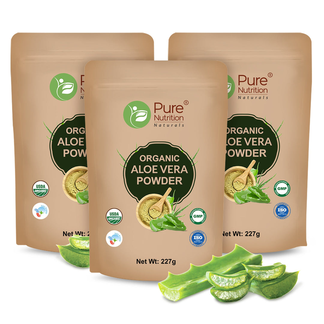 Pure Nutrition Organic Aloe Vera Powder - 227g | For Skin Health, Digestion & Hydration