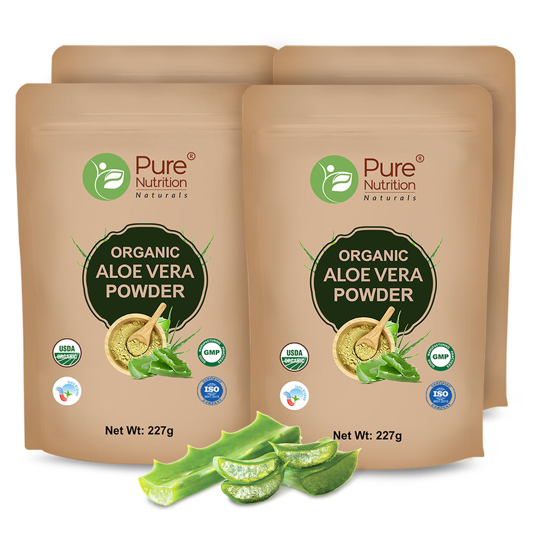 Pure Nutrition Organic Aloe Vera Powder - 227g | For Skin Health, Digestion & Hydration