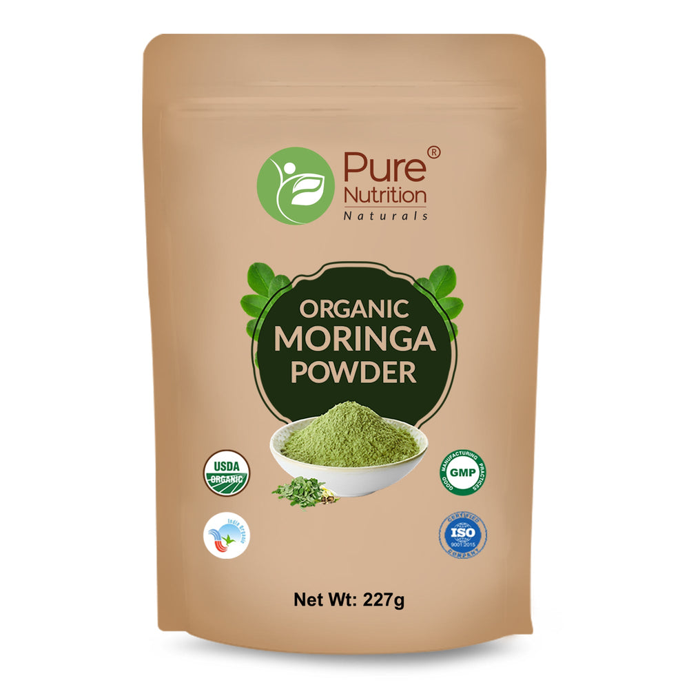 Organic Moringa Powder - 227g | 100% Pure and Natural | Supports Energy, Immunity, and Overall Wellness