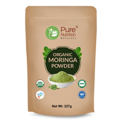 Organic Moringa Powder - 227g | 100% Pure and Natural | Supports Energy, Immunity, and Overall Wellness