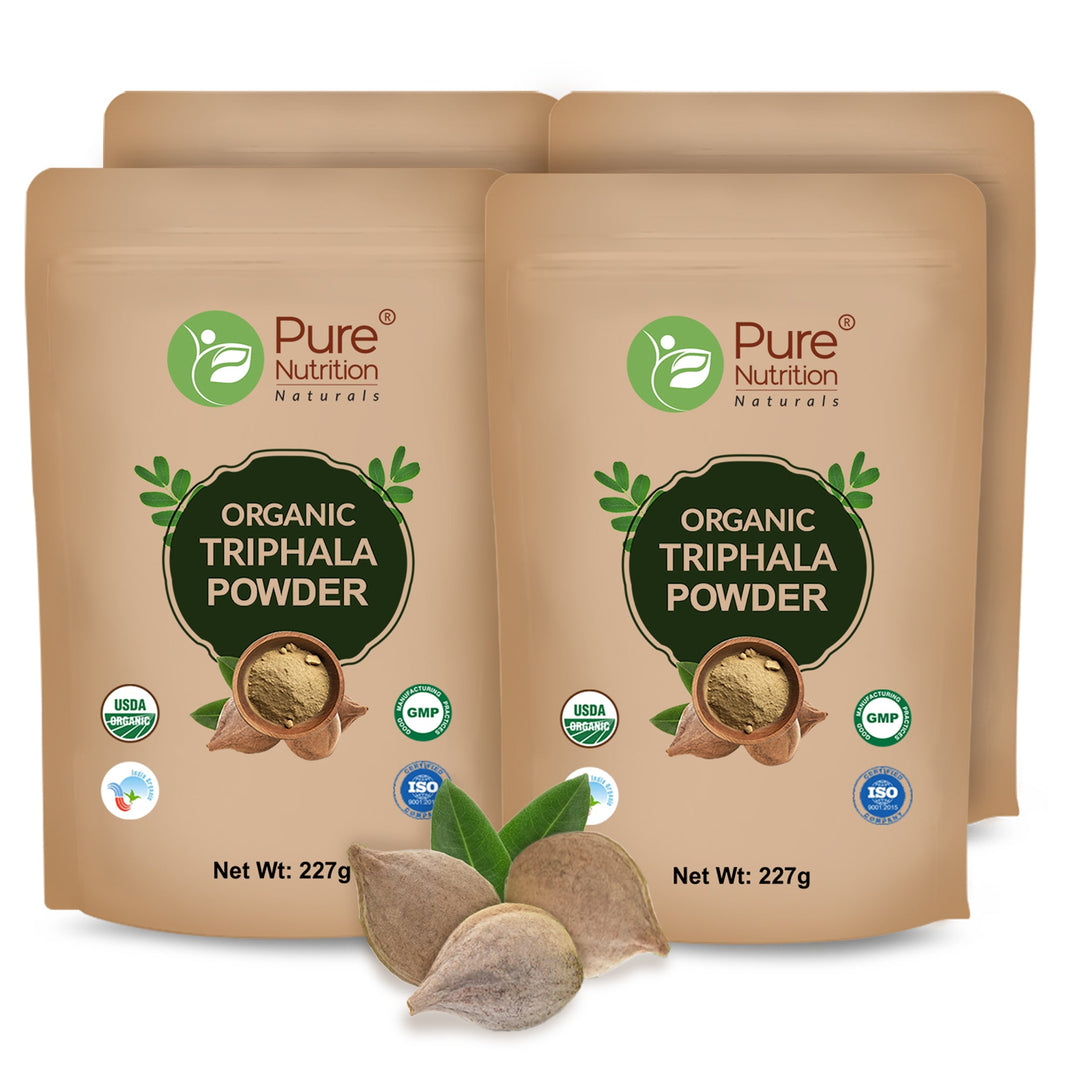 Organic Triphala Powder - 227g | 100% Pure and Natural | Supports Digestion, Detoxification, and Overall Wellness