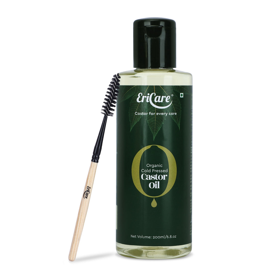 Eyelashes and Eyebrows Growth Oil | Organic Castor Oil Kit | Long Eyelashes | Thick Eyebrows
