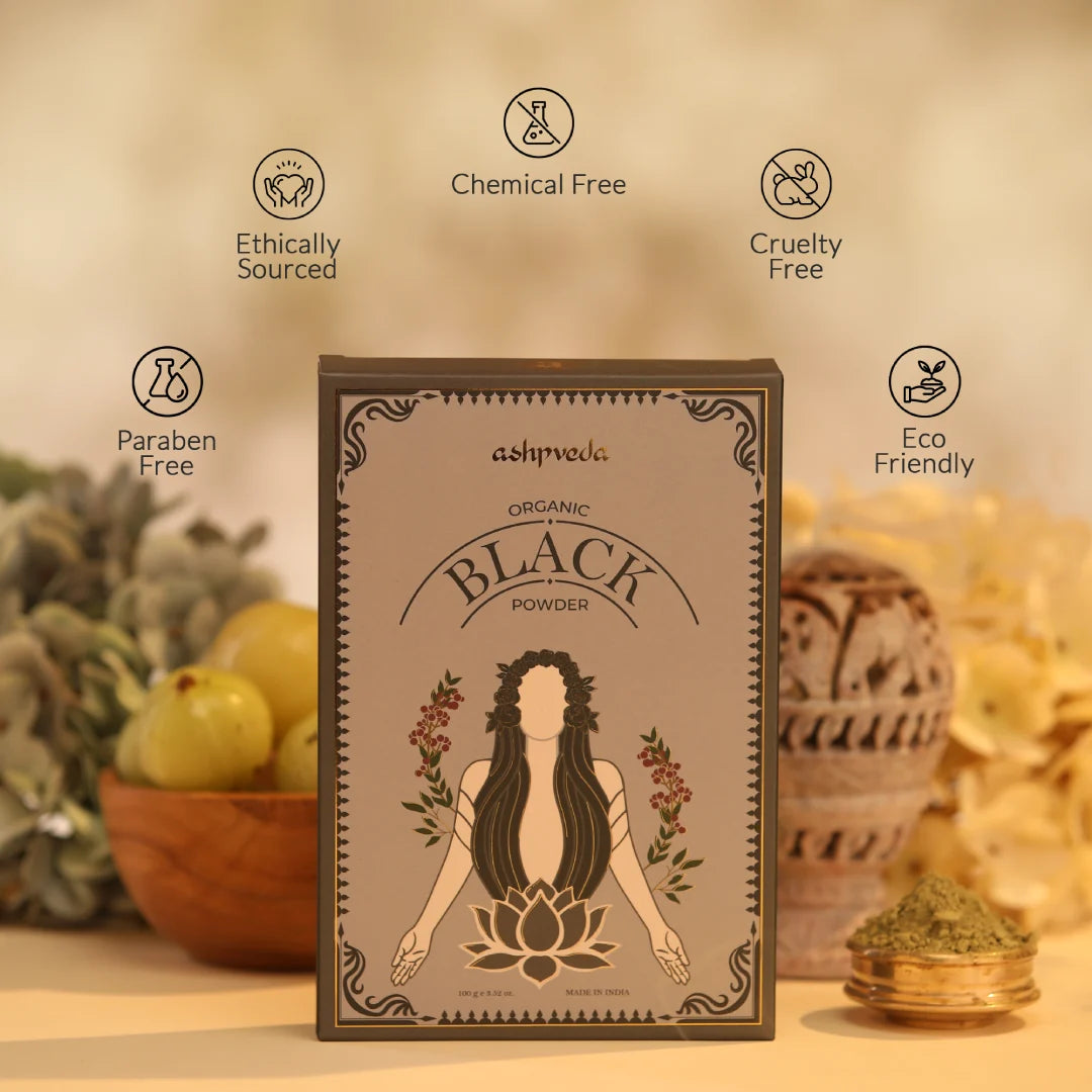 Organic Black Hair Color Powder