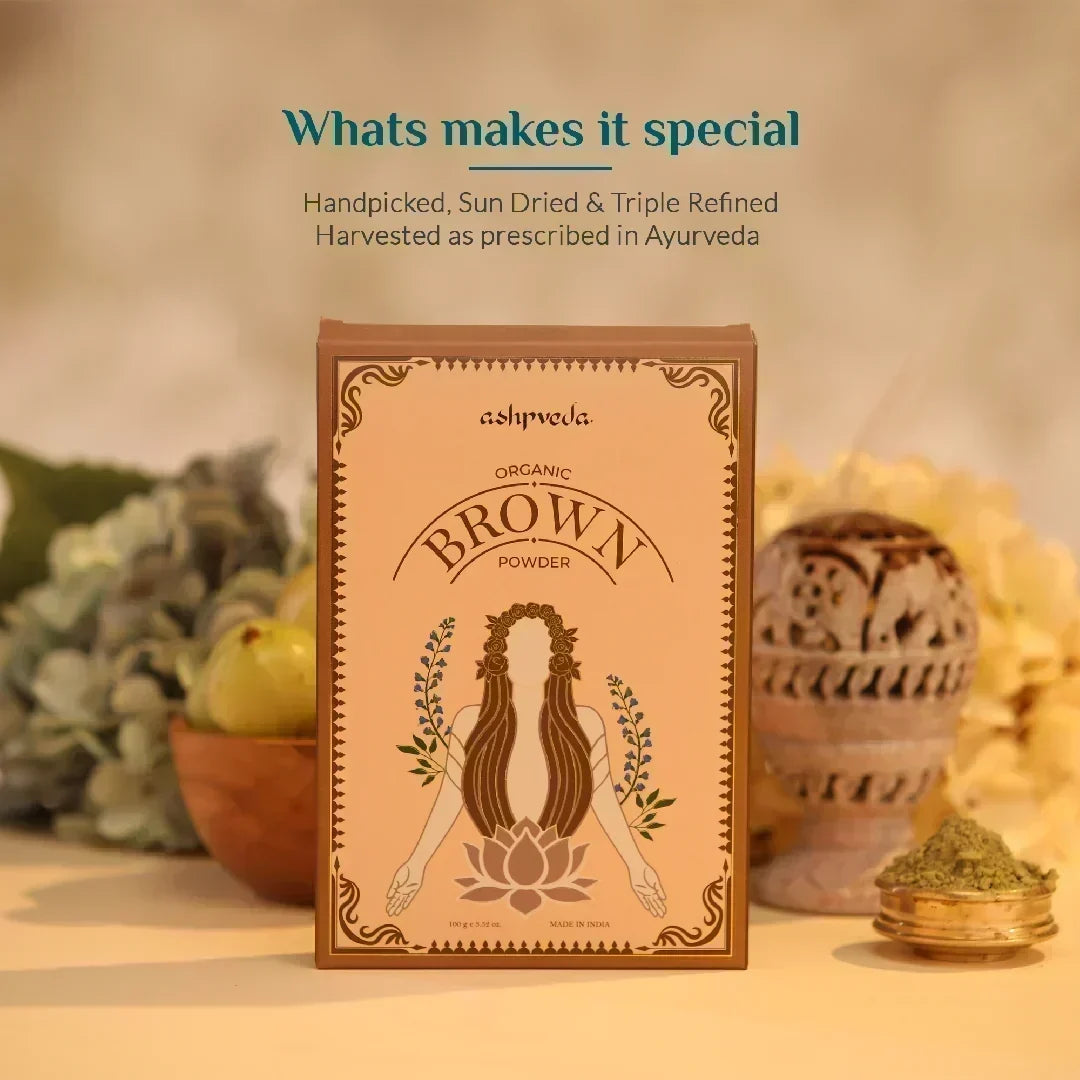 Organic Brown Hair Color Powder