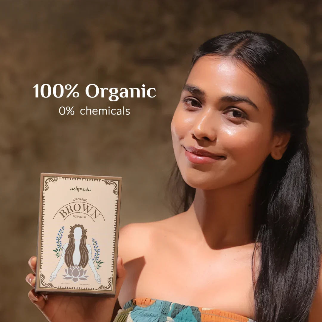 Organic Brown Hair Color Powder