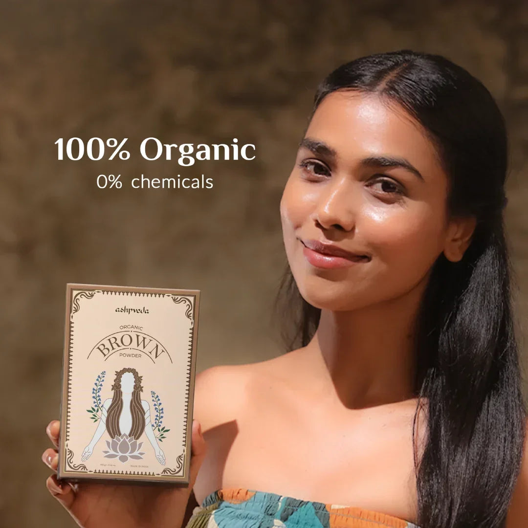 Organic Brown Hair Color Powder