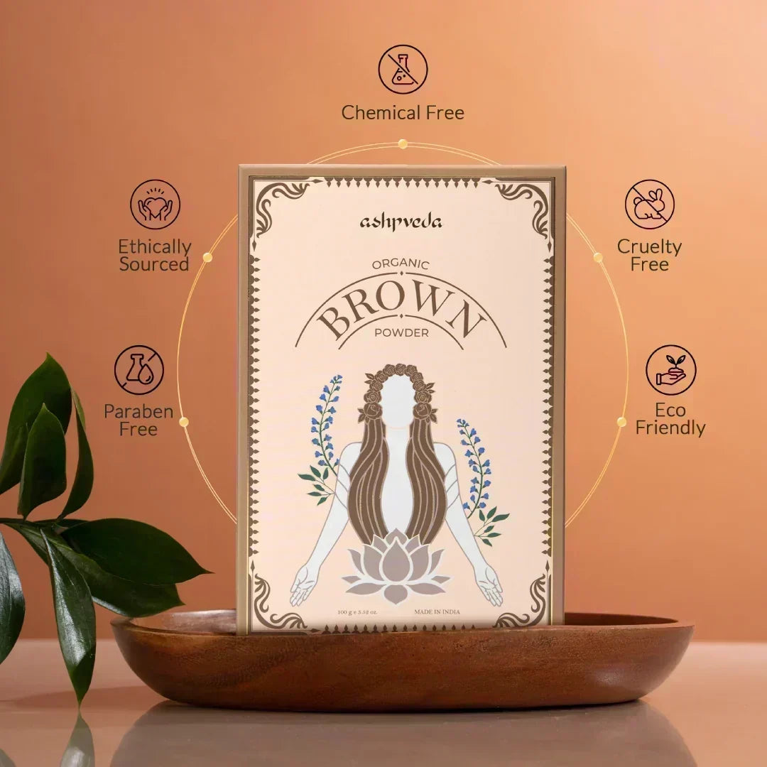 Organic Brown Hair Color Powder