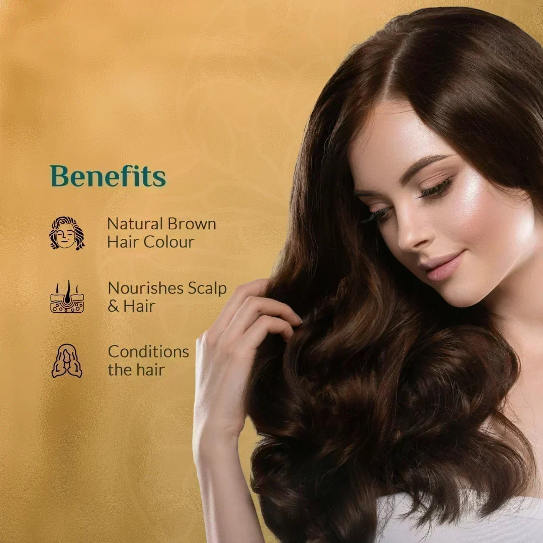 Organic Brown Hair Color Powder