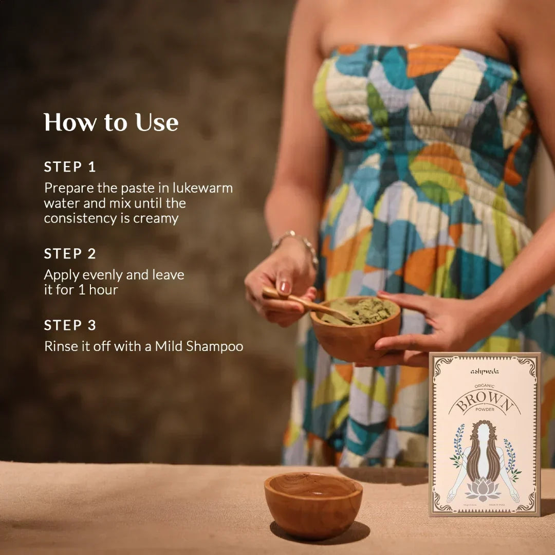 Organic Brown Hair Color Powder