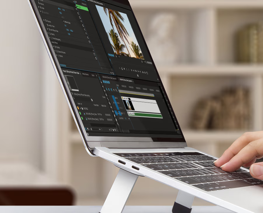 Osgo - Folding Laptop/Tablet Stand(Silver,Space Grey)