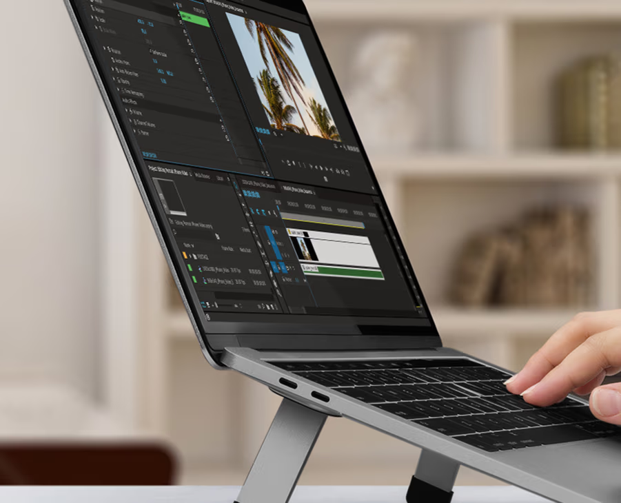 Osgo - Folding Laptop/Tablet Stand(Silver,Space Grey)