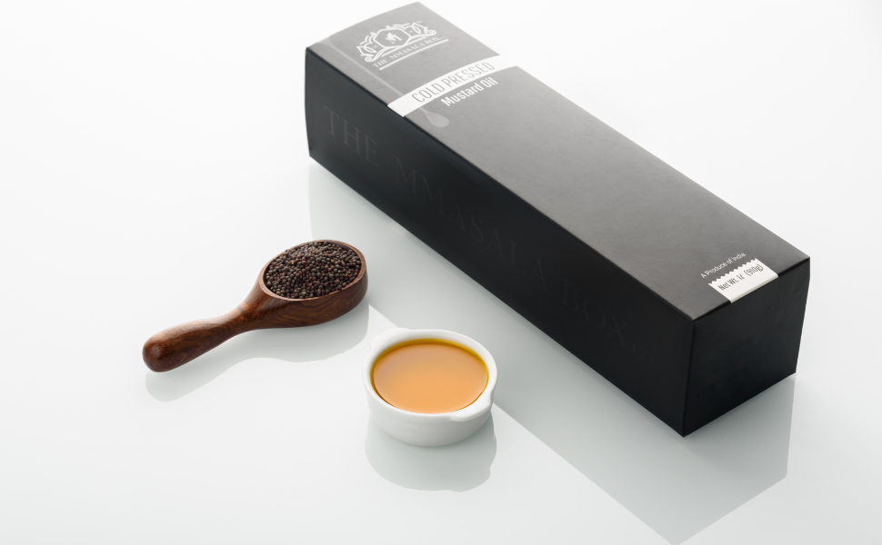 The MMasala Box Co 100% natural cold pressed black mustard oil - 1 Litre