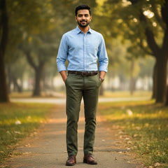 100% Premium Linen Chinos - Men