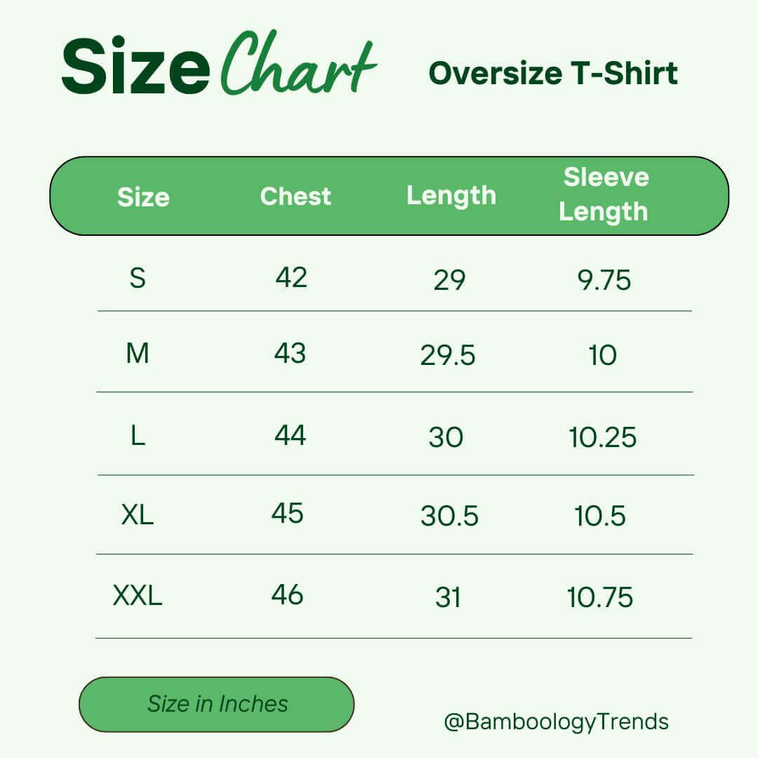 Men Black Oversized Bamboo T-Shirt – Soft, Breathable & Sustainable