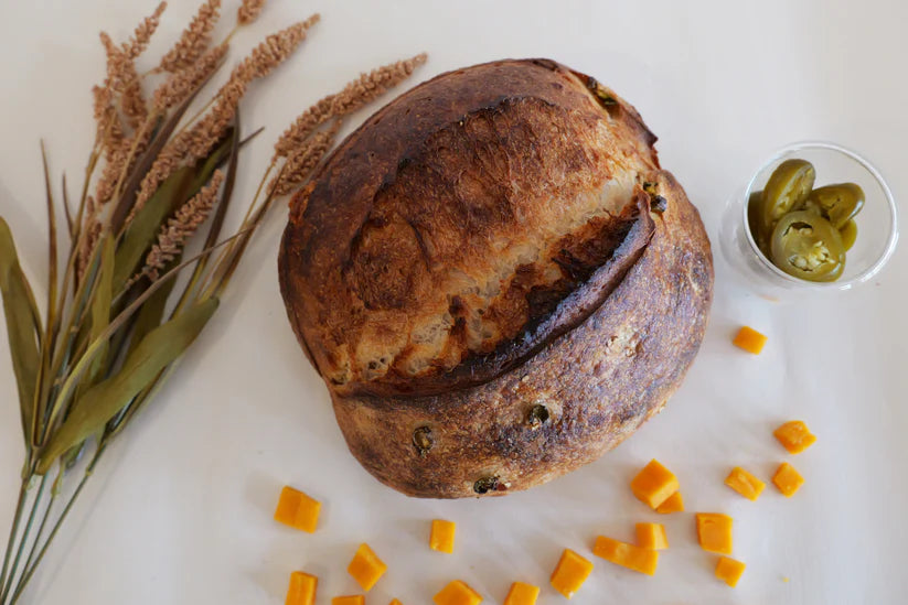 Cheddar And Jalapeno Sourdough Bread