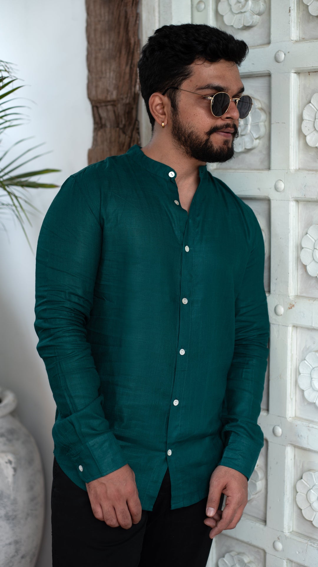 Full Sleeve Formal Shirt - Forest Green