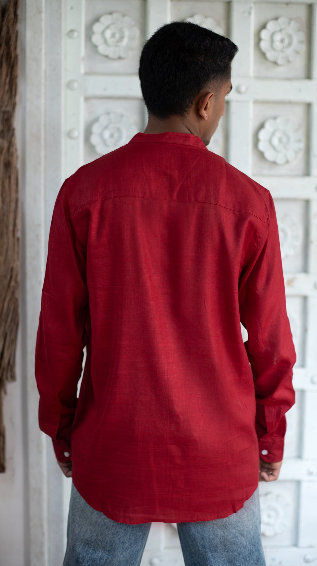 Full Sleeve Formal Shirt - Christmas Red