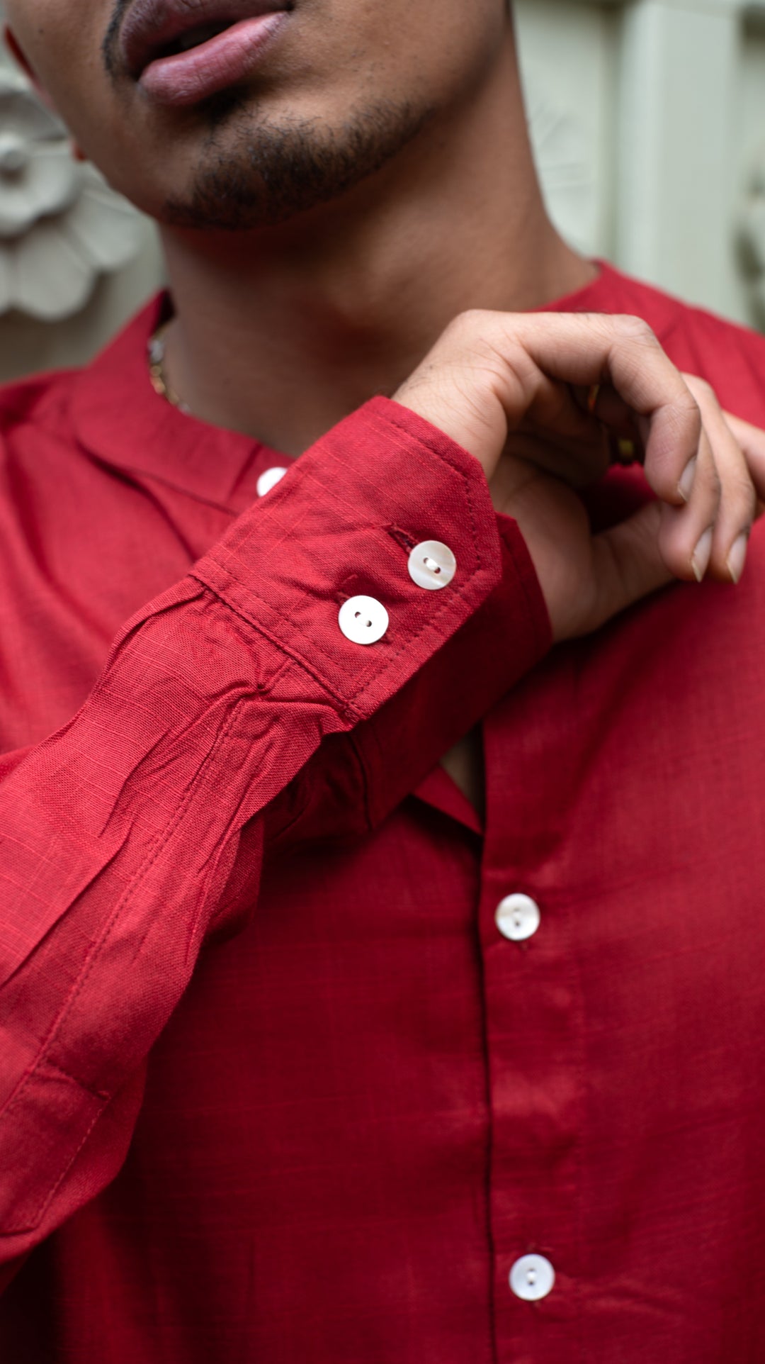 Full Sleeve Formal Shirt - Christmas Red