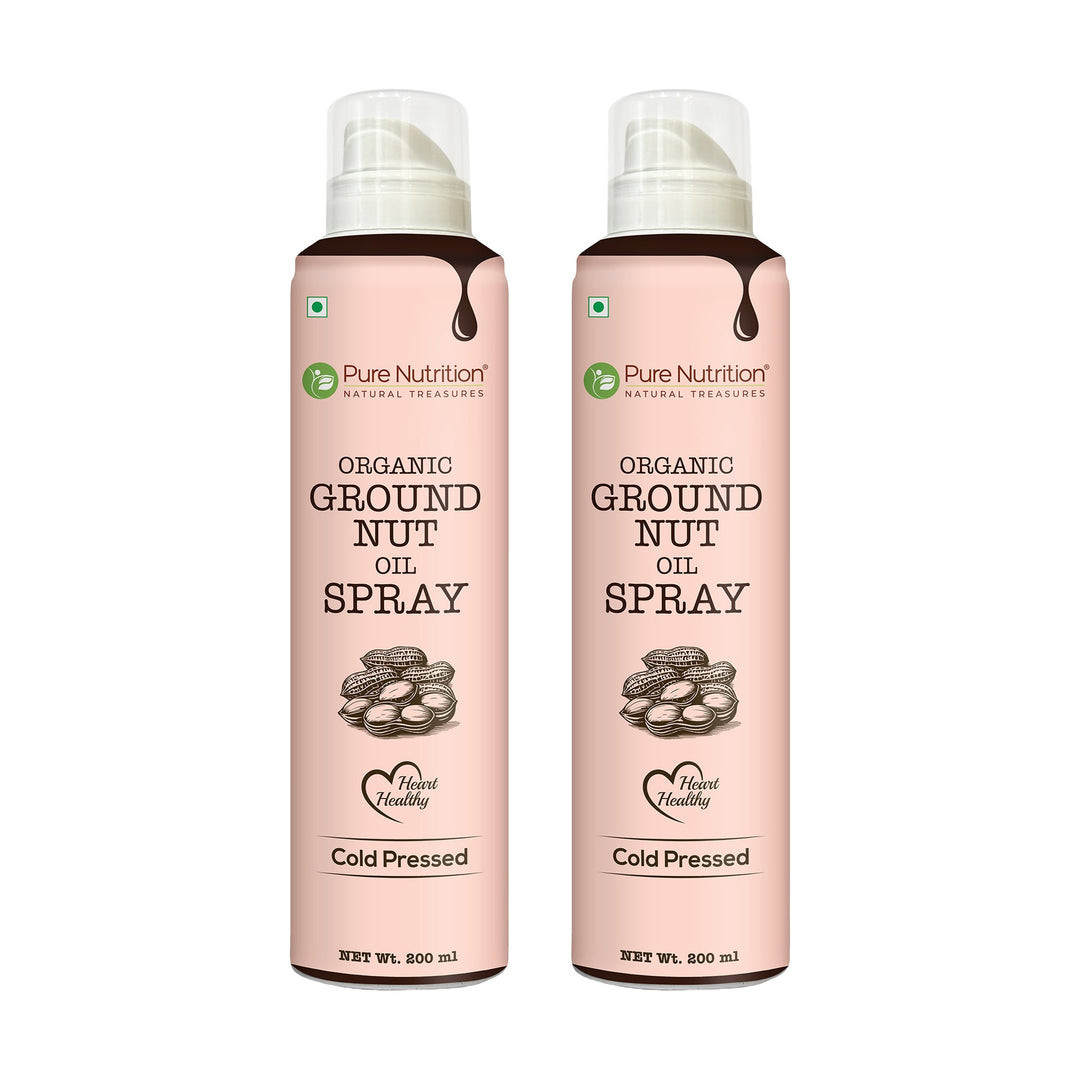 Organic Groundnut Oil Spray 200ml | Cold-Pressed & Pure for Cooking