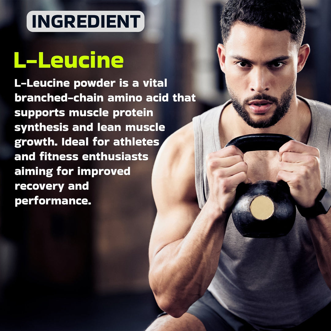 L-Leucine Powder 3000mg Unflavoured | Muscle Protein Synthesis & Recovery
