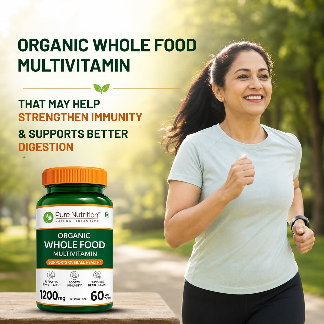 Organic Whole Food Multivitamin Plant-Based Vitamins & Minerals Daily