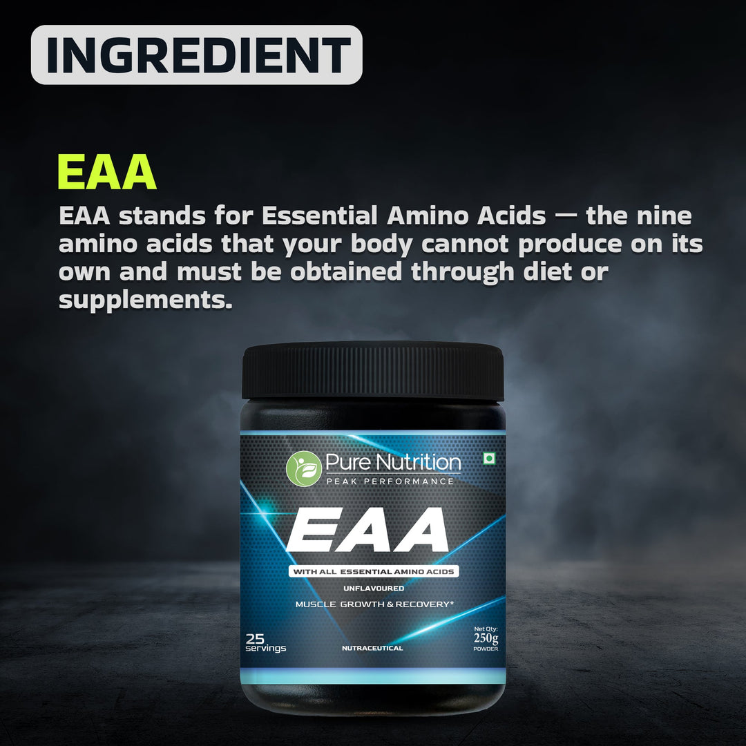 EAA Powder  All 9 Essential Amino Acids | Unflavoured | Muscle Support