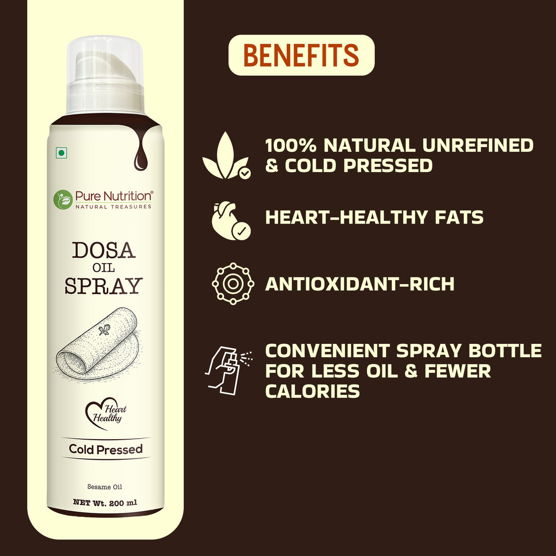Sesame Oil Cooking Spray  Cold Pressed | Ideal for Dosas & Indian Cooking