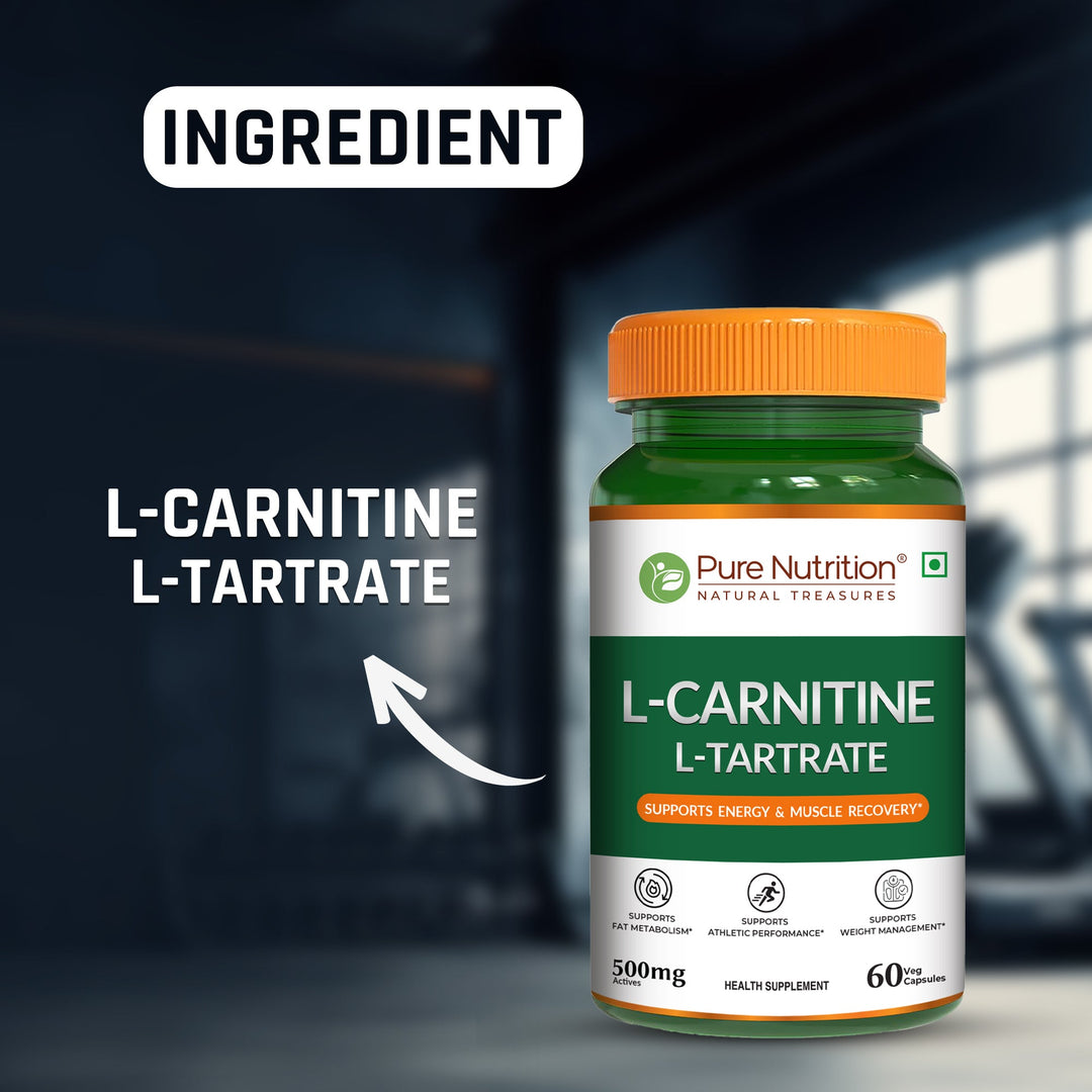 L-Carnitine L-Tartrate 500mg Veg Capsules  Fat Metabolism & Energy