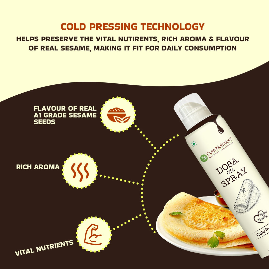 Sesame Oil Cooking Spray  Cold Pressed | Ideal for Dosas & Indian Cooking