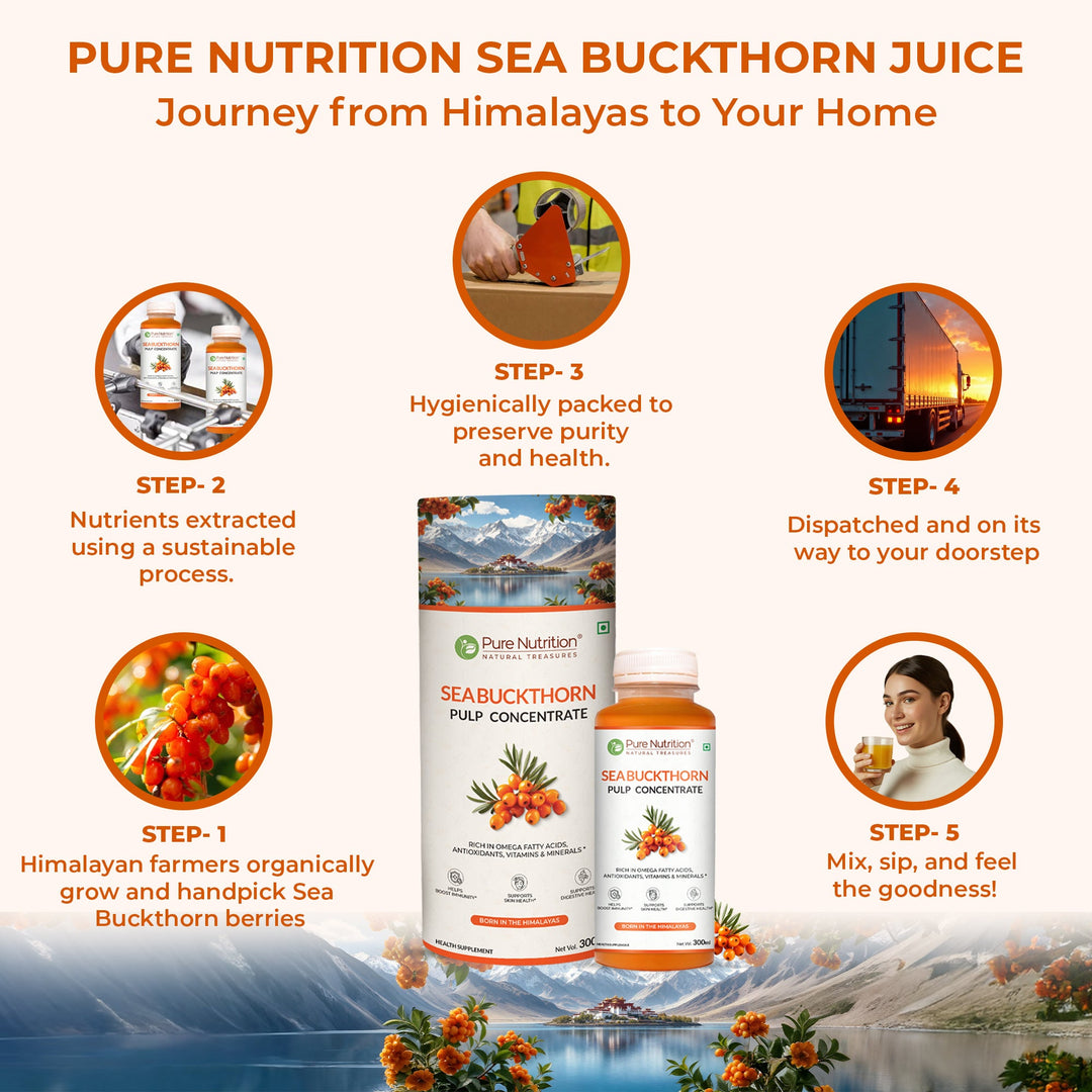Pure Nutrition Sea Buckthorn Pulp Concentrate – 300 ml