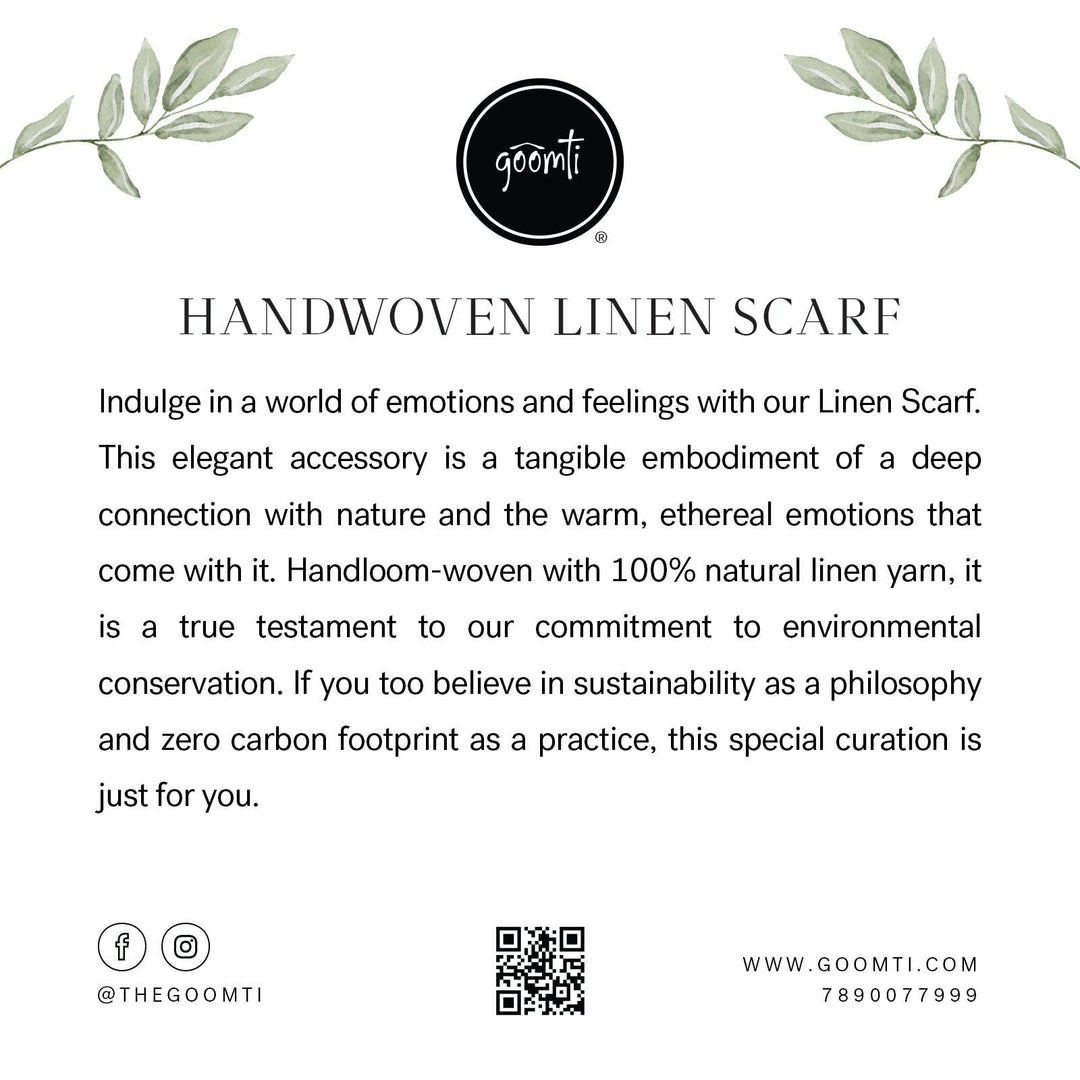 Goomti Handwoven Linen Scarf