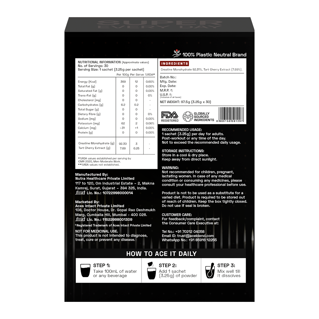 Ace Blend Rise Creatine Monohydrate | World&