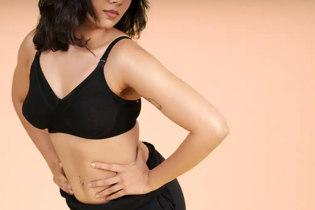Black Nakd Non Padded Maternity Bamboo Bra