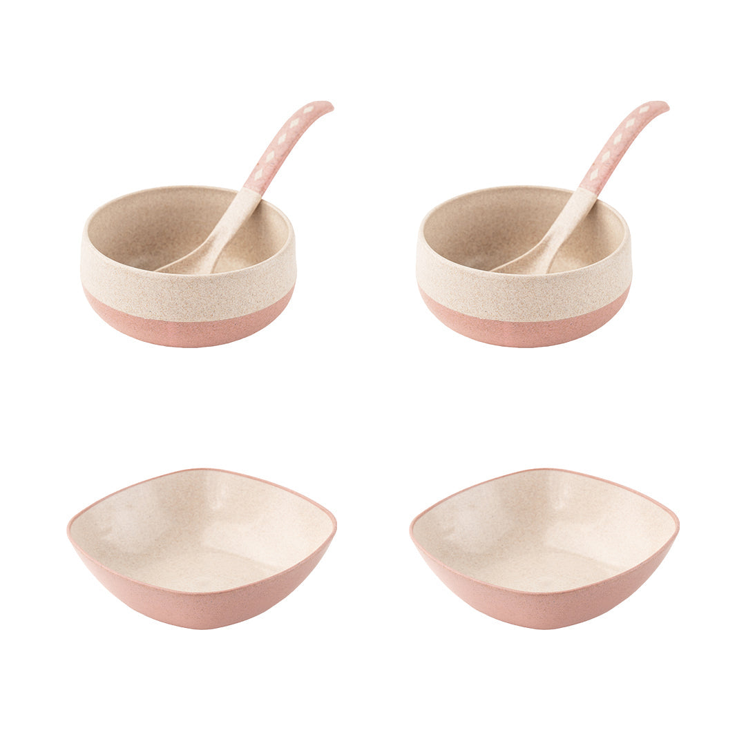 Irida Naturals Rice Husk and Bamboo Fiber Soup & Salad combo