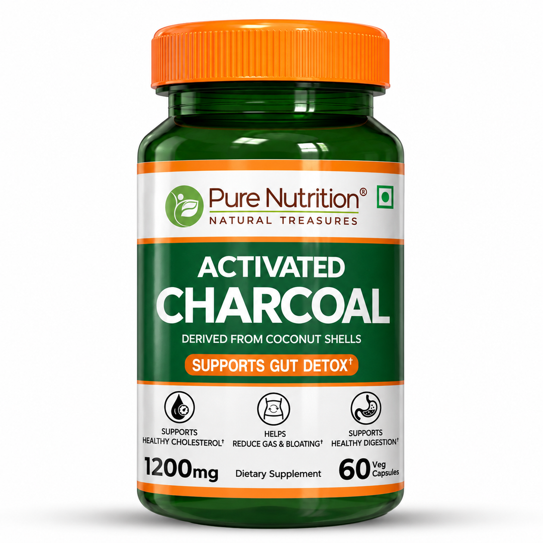 Pure Nutrition Activated Charcoal 1200mg | Coconut Shell Derived