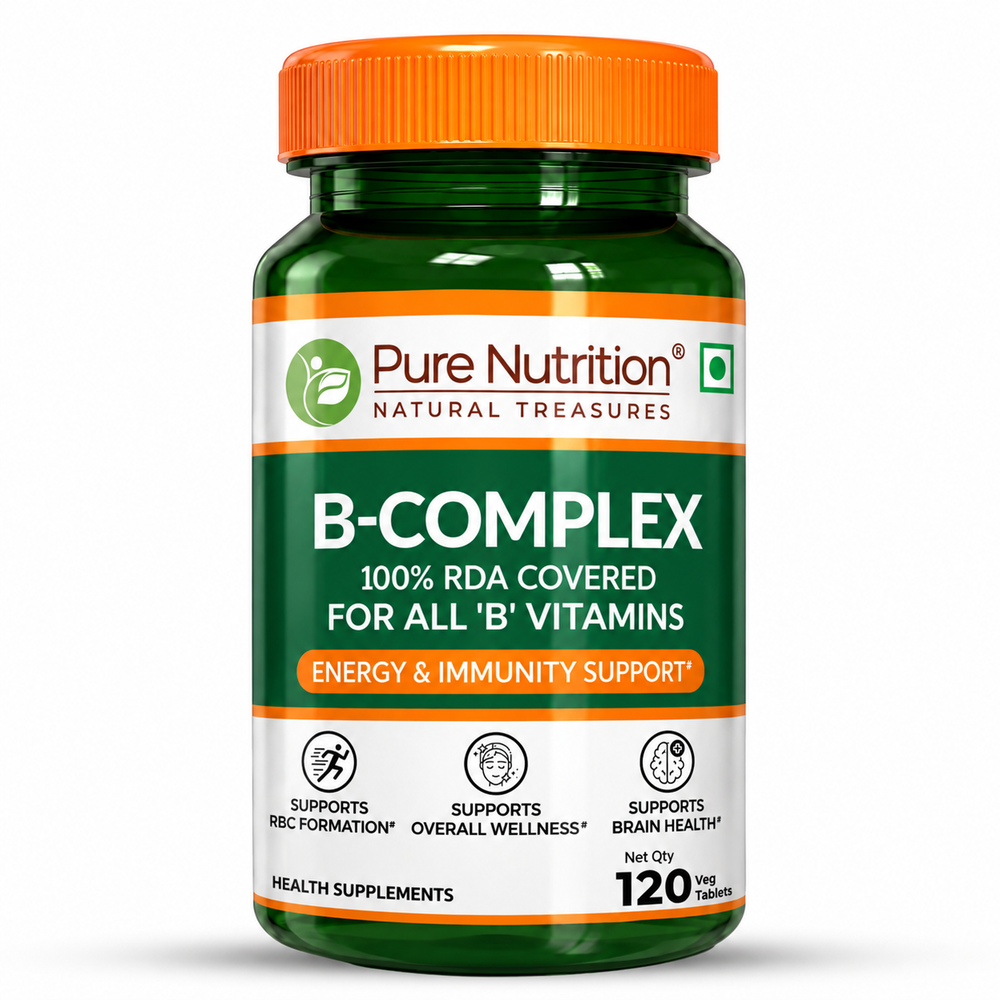 Pure Nutrition B-Complex Tablets | 100% RDA of All B Vitamins