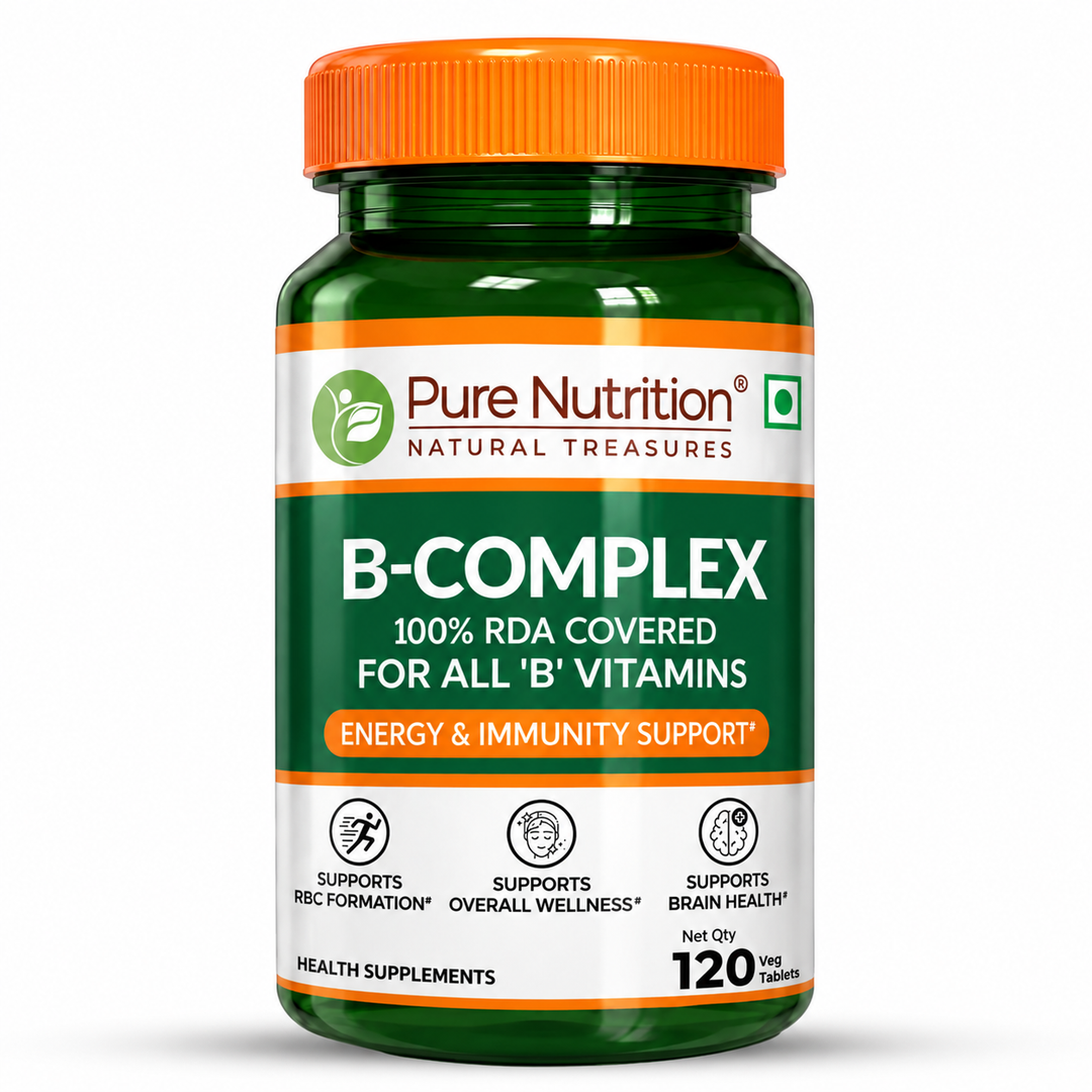 Pure Nutrition B-Complex Tablets | 100% RDA of All B Vitamins